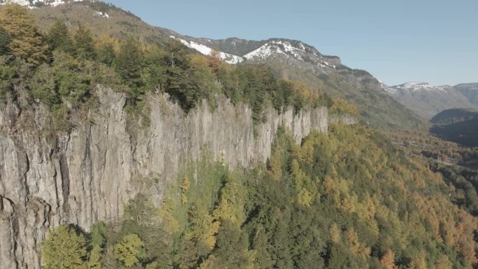 柱状玄武岩壁