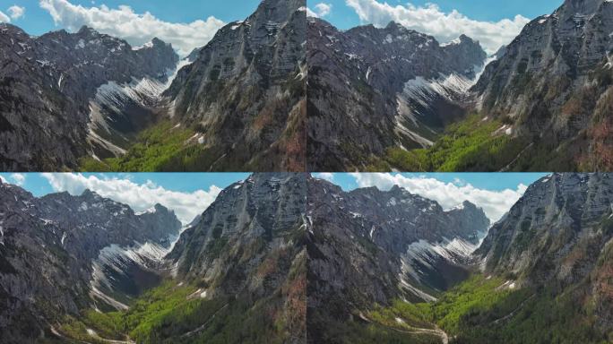 阿普尔斯山峰鸟瞰图