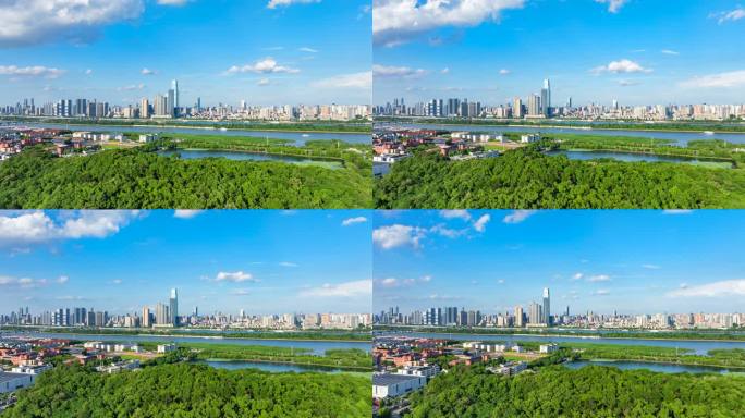 长沙城市风光延时航拍