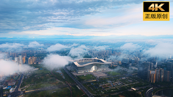 成都地标城市天际线航拍集锦