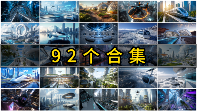 未来城市未来交通科幻城市智慧建筑未来生活