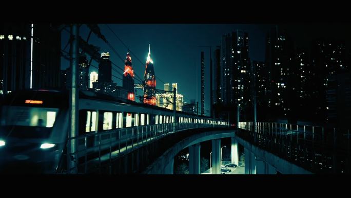 城市夜景与轨道交通