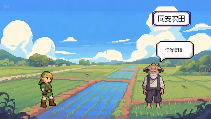 像素风芒种节气8bit厦门成片