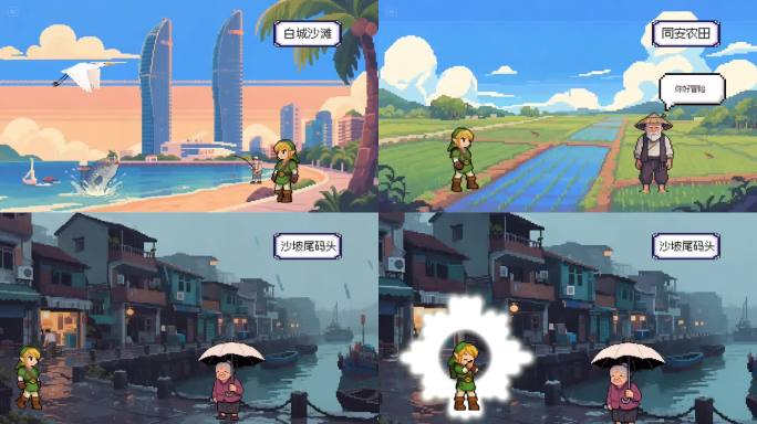 像素风芒种节气8bit厦门成片
