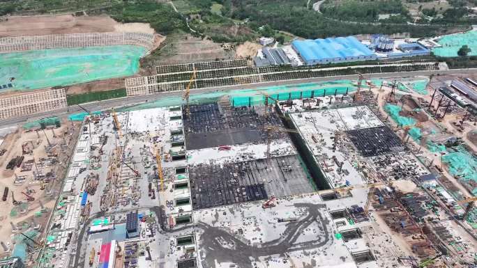 西安东站2025年6月施工建设进度航拍