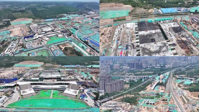 西安东站2025年6月施工建设进度航拍