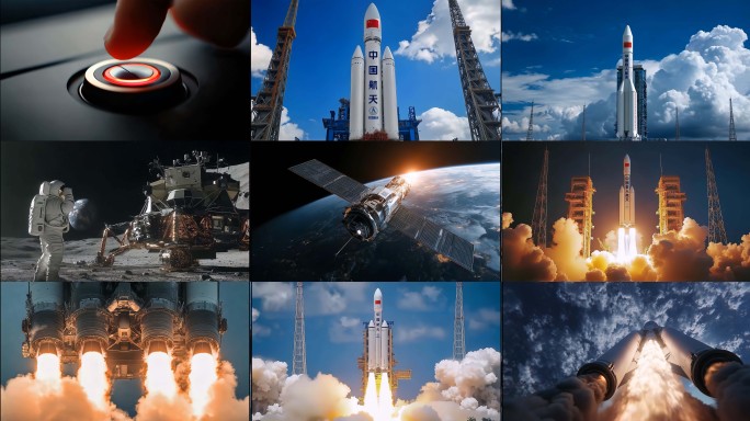 火箭发射中国航天中国载人航天卫星宇宙太空