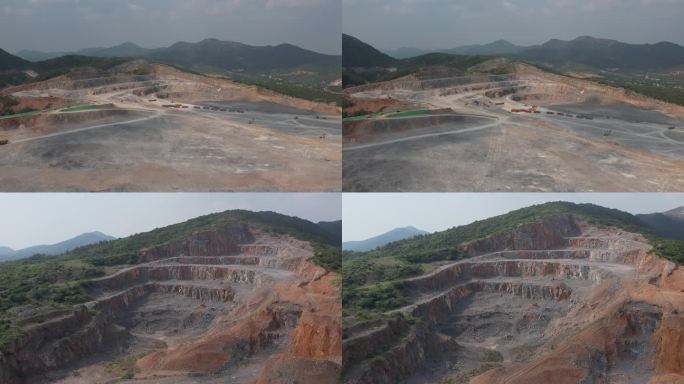 矿山开采作业航拍