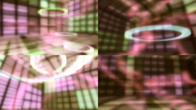动画移动背景，展示音乐音符、节拍和舞动的节奏。