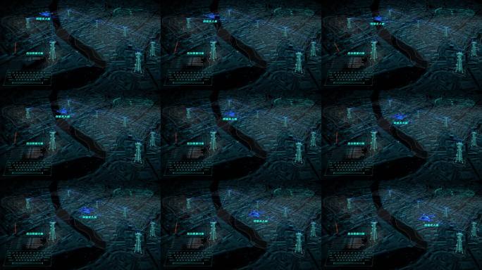 无人机飞行智能扫描未来科技