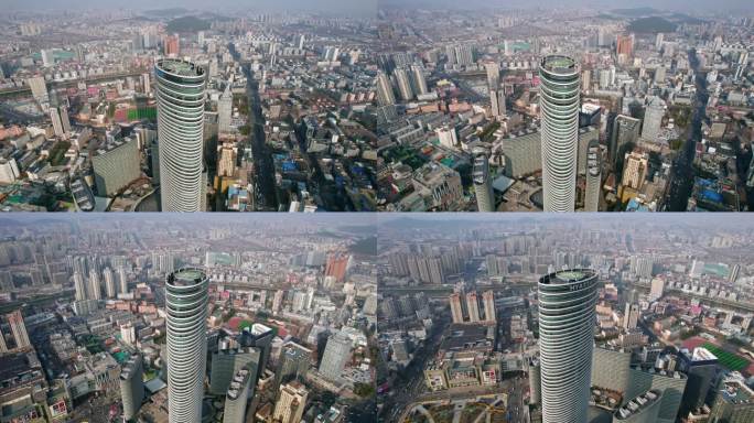江苏徐州苏宁广场建筑风光航拍