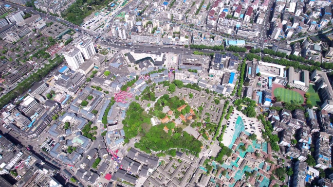 江苏徐州户部山传统建筑风光航拍