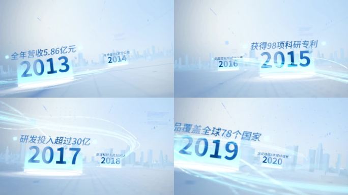 宣传片文字历程时间线