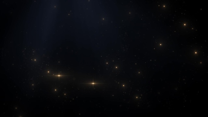 金色粒子和星星的背景，星空背景