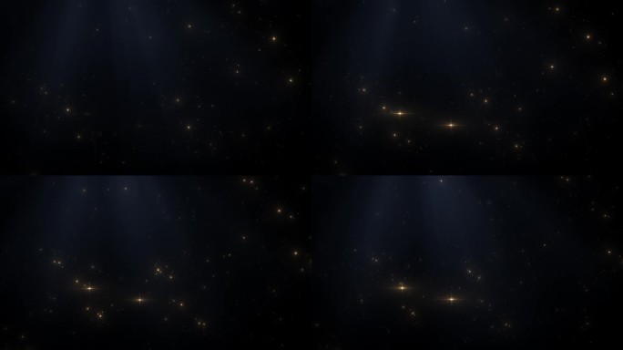 金色粒子和星星的背景，星空背景