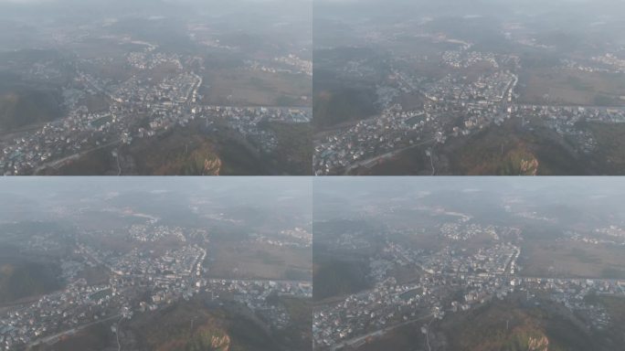 燕翼围 乌石围 客家围屋航拍鸟瞰