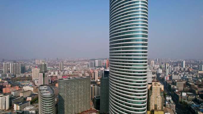 江苏徐州苏宁广场建筑风光航拍