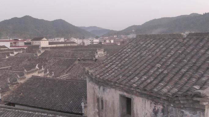 燕翼围 乌石围 客家围屋航拍鸟瞰