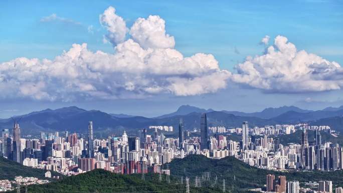 2025罗湖 福田全景延时航拍