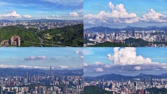 2025罗湖 福田全景延时航拍
