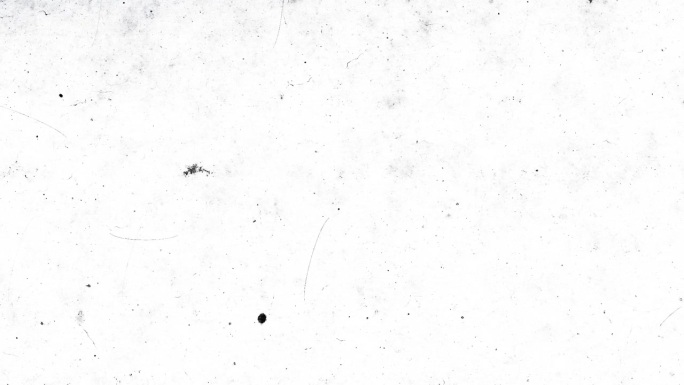 抽象的白色纸张和移动的黑暗形状。抽象的磨损旧纸动画。