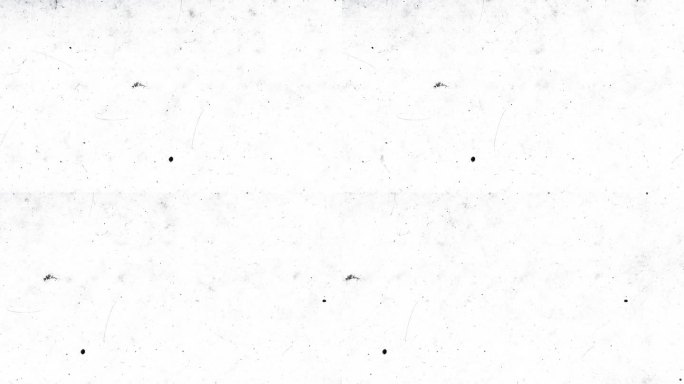 抽象的白色纸张和移动的黑暗形状。抽象的磨损旧纸动画。
