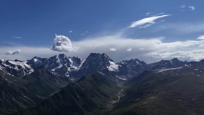 云南迪庆德钦县 白马雪山 延时航拍