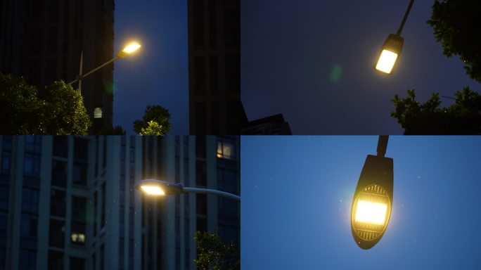 雨天路灯