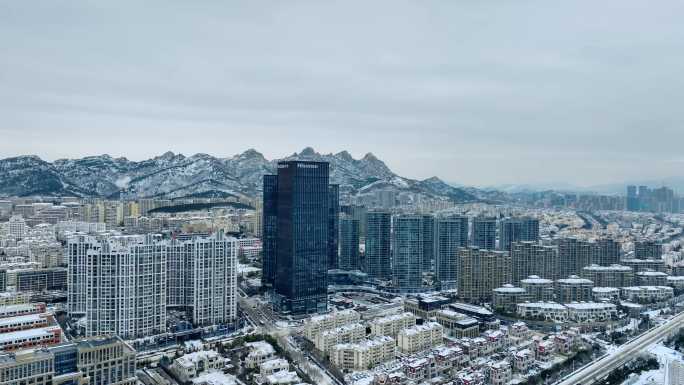 雪后青岛城市风光