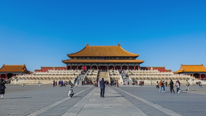 北京太和殿大范围延时