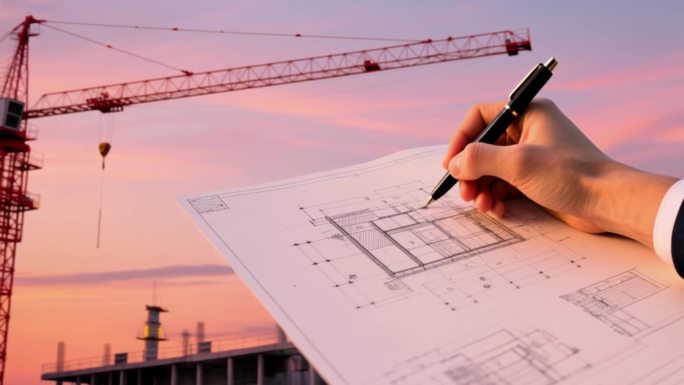 城市建设建筑工地工地施工建筑工人ai素材