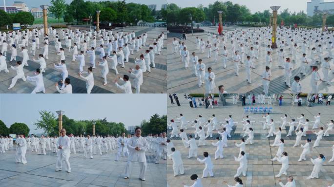 5K公园团体太极拳表演