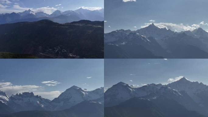 云南迪庆德钦县 梅里雪山 4K延时航拍