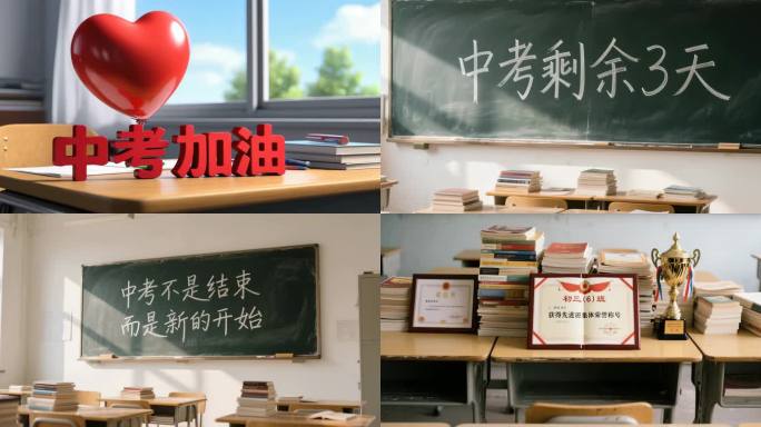 中考加油 中考必胜 冲刺奋斗挥洒青春