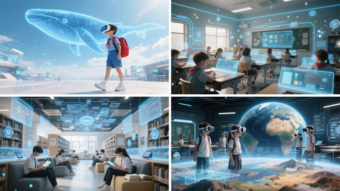 未来科技智慧教育校园上课室课堂VR教学