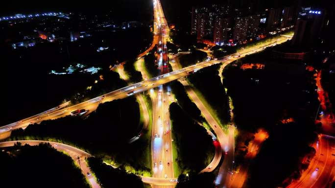 武汉三金潭立交夜景