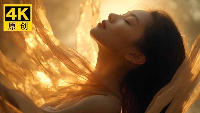 唯美光影人像女性模特医美美容护肤美妆广告