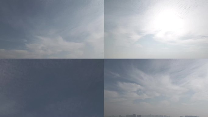 云层之上城市景观