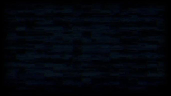 VHS噪音故障。电视无信号。噪音叠加纹理静态噪音电视视觉特效。视觉特效电视屏幕。