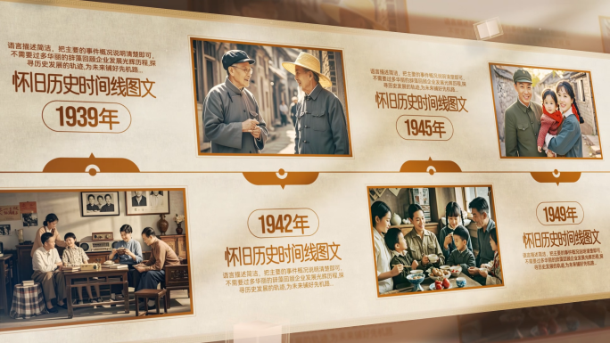 光影怀旧历史照片图片图文历程时间轴展示