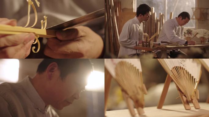 4K手工竹扇制作教学