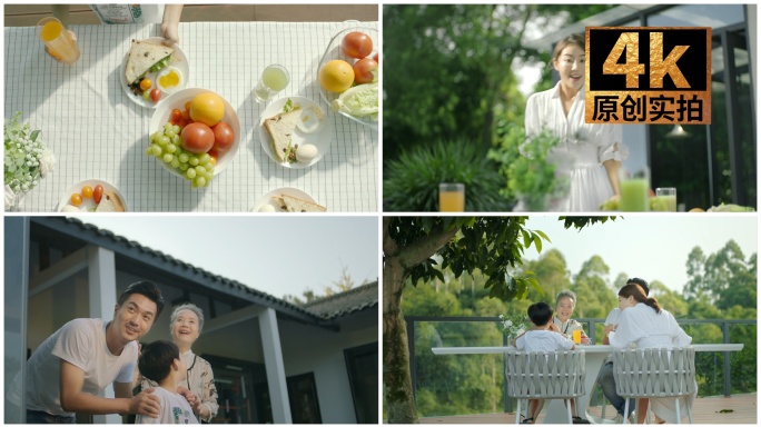 一家人吃早餐的幸福生活 为妈妈准备惊喜