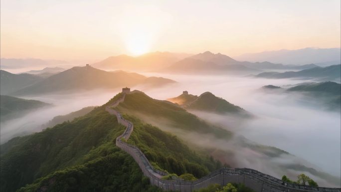 长城四季 长城春夏秋冬 大美中国