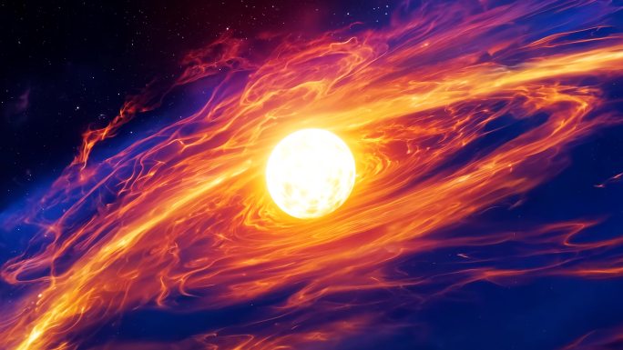 宇宙星云能量爆发星云环绕太阳