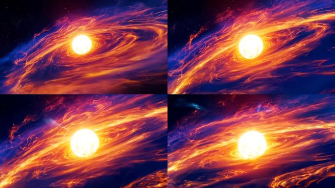 宇宙星云能量爆发星云环绕太阳