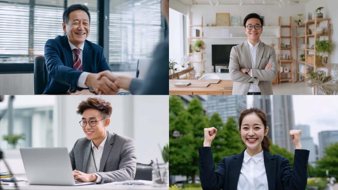 职场精英风采商务人士工作办公