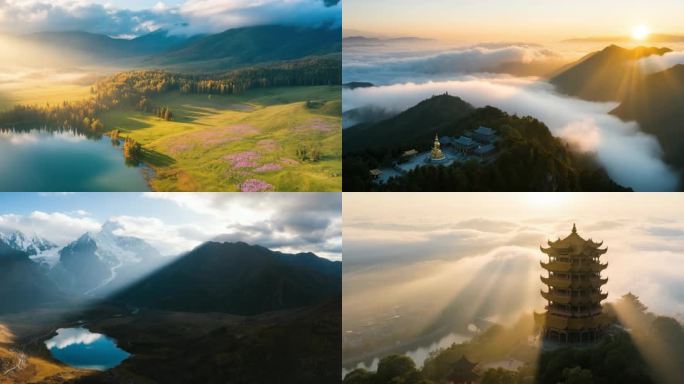 大好河山 壮丽山河 自然风光 山川美景