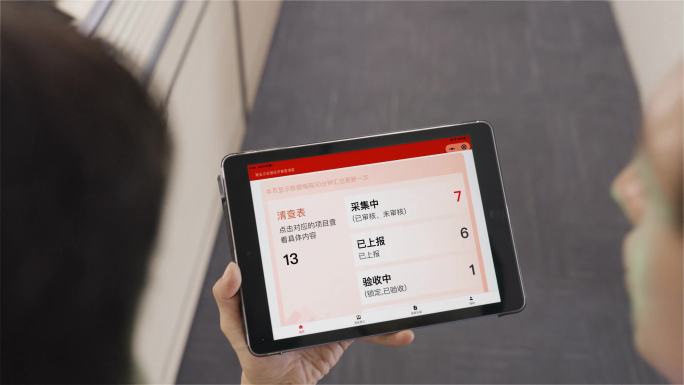 绿屏ipad商务办公