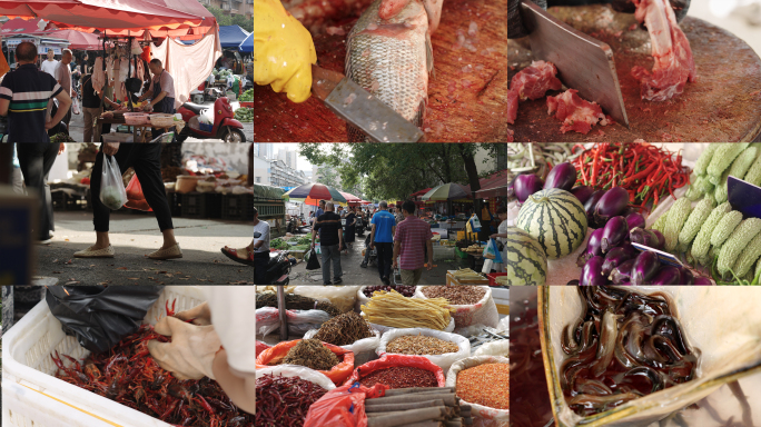 清晨菜市场