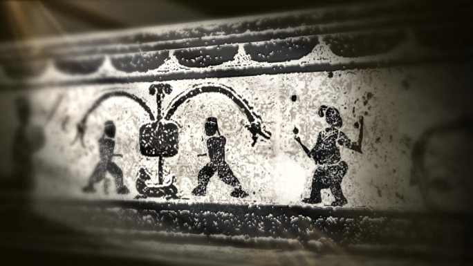 乐舞百戏图-汉代画像石动态画像砖百戏艺术